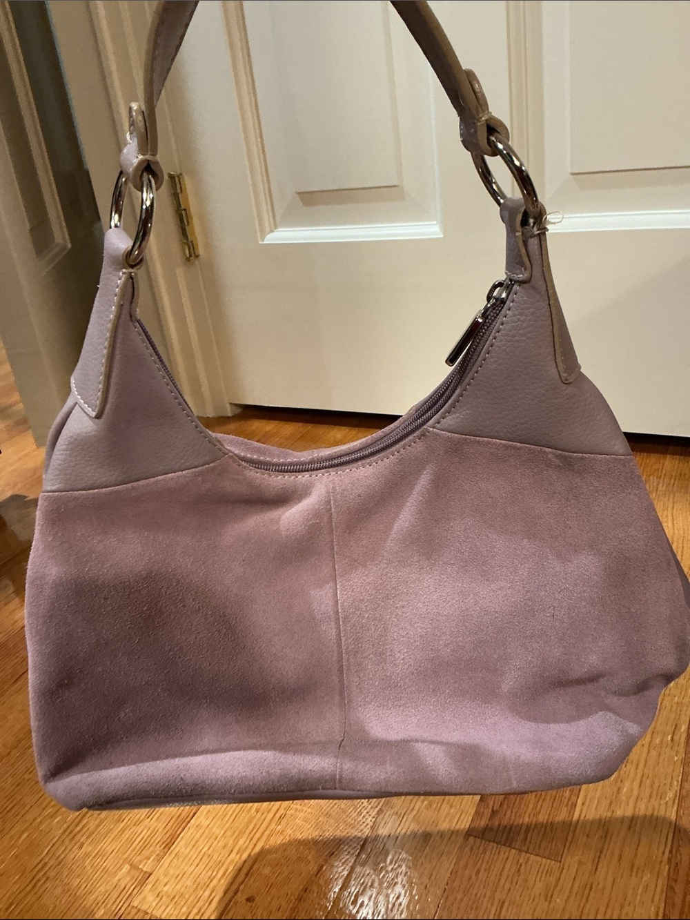 New York & Company Hobo Shoulder Bag in Lavender